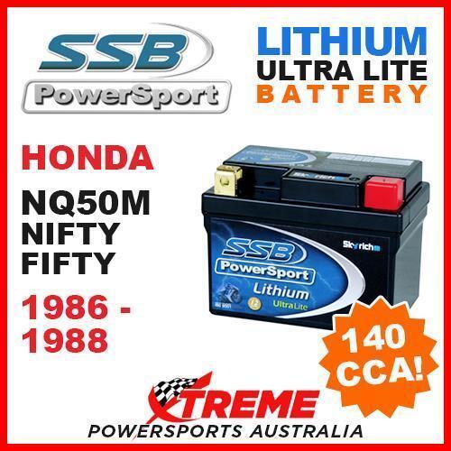 SSB 12V LITHIUM ULTRALITE 140 CCA BATTERY HONDA NQ50M NIFTY FIFTY 1986-1988 MOTO