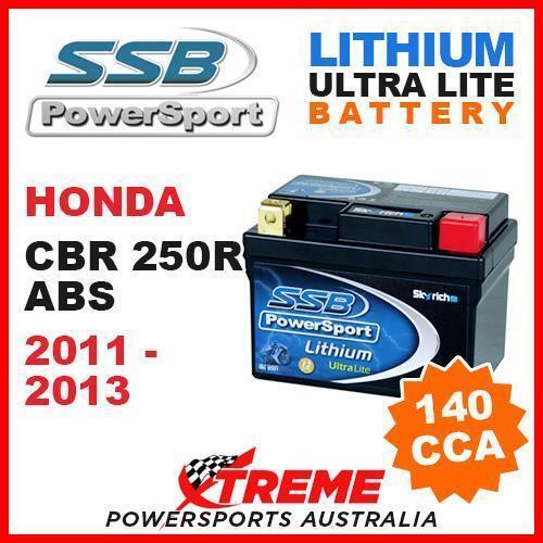 SSB 12V LITHIUM ULTRALITE 140 CCA BATTERY HONDA CBR250R CBR 250R ABS 2011-2013