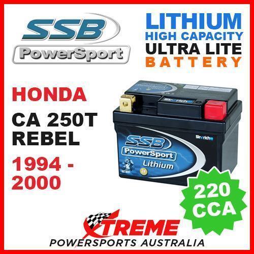 SSB 12V LITHIUM ULTRALITE 220 CCA BATTERY HONDA CA250T CA 250T REBEL 1994-2000