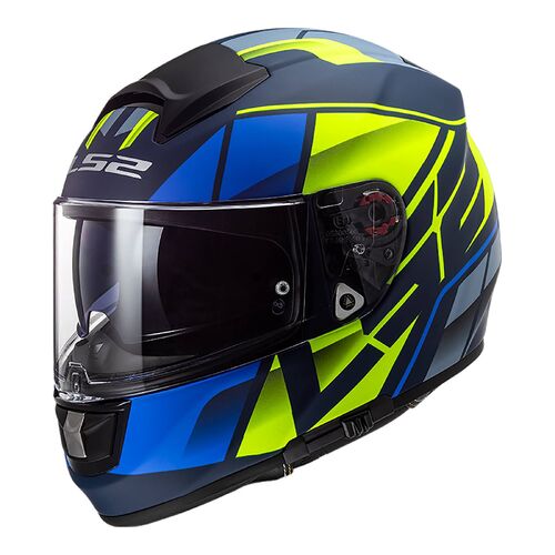 LS2 FF397 VECTOR EVO KRIPTON MAT BLU/HI-VIS 2XL