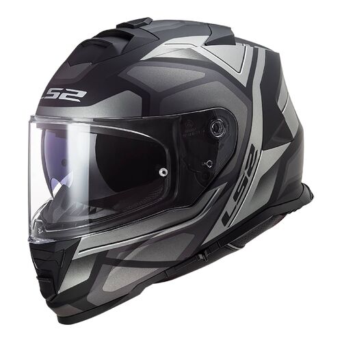 LS2 FF800 STORM FASTER MAT BLK/TIT 2XL