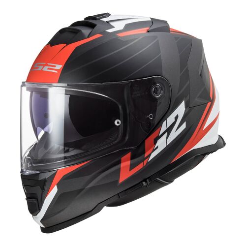 LS2 FF800 STORM NERV MATT BLACK RED 2XL