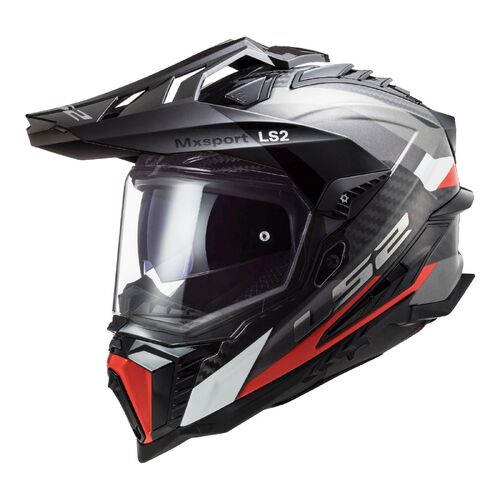 LS2 MX701 EXPLORER CARBON FRONTIER TIT RED 2XL