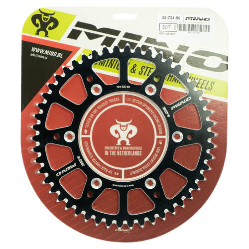 Mino 48 Tooth Black Alloy Rear Sprocket for Suzuki RM250 1987-2012