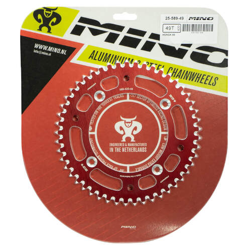 Mino 48 Tooth Red Rear Alloy Sprocket for Honda CR85RB Big Wheel 2003-2007