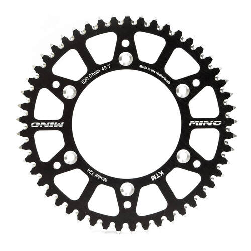 Mino 48 Tooth Black Rear Alloy Sprocket for Kawasaki KDX175 1980-1983