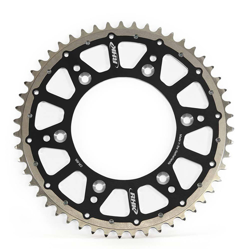 RHK 48 Tooth Black Rear Fusion Stealth Sprocket for Suzuki DR-Z400E 2000-2023