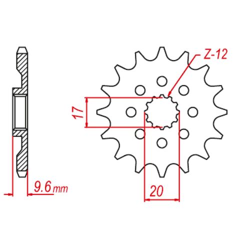 MTX 13 Tooth Front Sprocket for KTM 85 SX (Small Wheel) 2018-2022