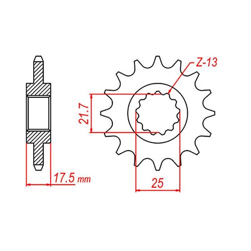 MTX 15 Tooth Front Sprocket for Honda CB400 SF Super Four V-Tec NC39 1999-2005