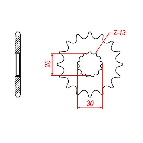 MTX 17 Tooth Front Sprocket for Triumph Adventurer 900 1995-2001