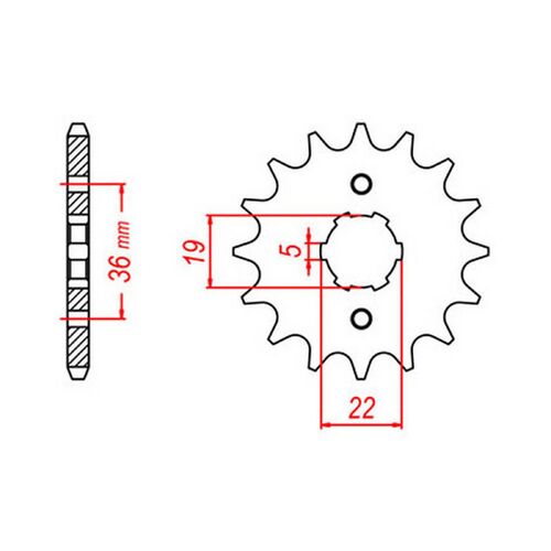 MTX 13 Tooth Front Sprocket for Honda TRX300EX SPORTRAX 1993