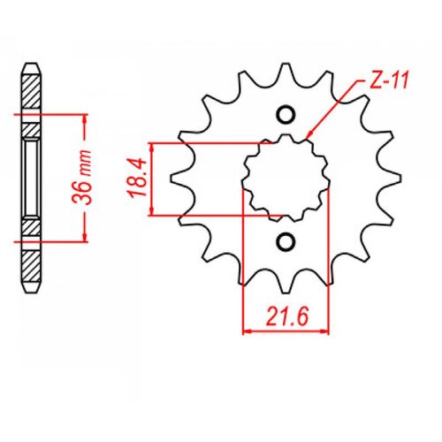 MTX 13 Tooth Front Sprocket for Honda XL250S DEGREE 1990-1992