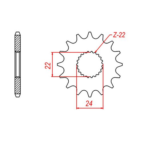 MTX 16 Tooth Front Sprocket for Aprilia RS 125 1998