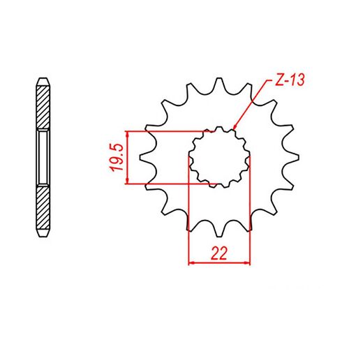 MTX 11 Tooth Front Sprocket for Suzuki GSF250 Bandit 1990-1995