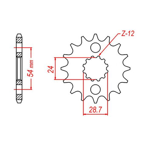 MTX 16 Tooth Front Sprocket for Kawasaki ZR1100 Zephyr 1992-1994