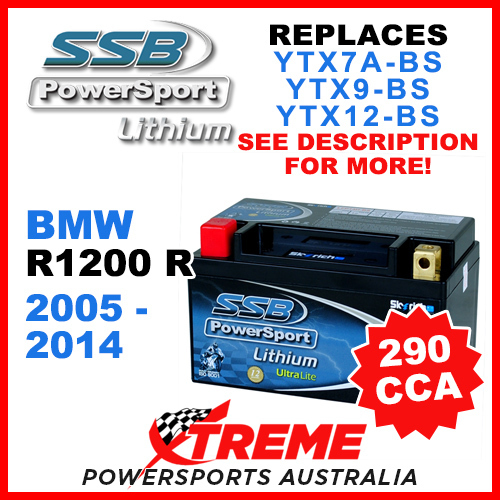 SSB 4-LFP14H-BS BMW R1200R R1200 R 2005-2014 Lithium Battery LFP14H-BS