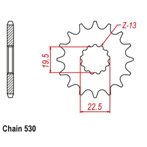 Supersprox 15 Tooth Steel Front Sprocket for Suzuki GR650X 1983-1985