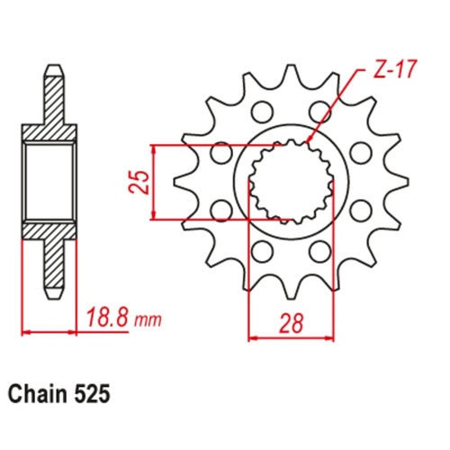 Supersprox 16 Tooth Steel Front Sprocket for BMW F650GS (800cc) 2006-2013