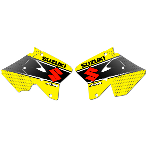 Strike Seats OEM Replica Shroud Graphics for Suzuki RM125 2002