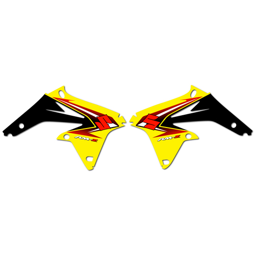 Strike Seats OEM Replica Shroud Graphics for Suzuki RMZ450 2010