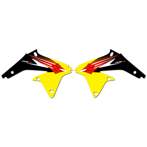 Strike Seats OEM Replica Shroud Graphics for Suzuki RMZ450 2012