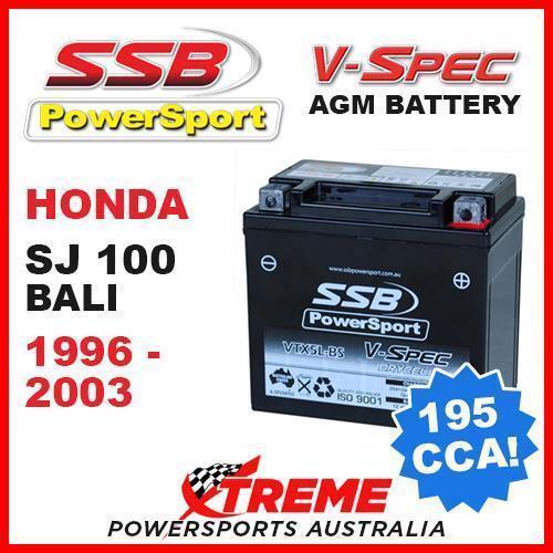 SSB 12V V-SPEC DRY CELL AGM 195 CCA BATTERY HONDA SJ100 SJ 100 BALI 1996-2003