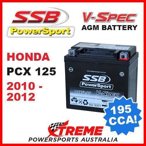 SSB 12V V-SPEC DRY CELL AGM 195 CCA BATTERY HONDA PCX125 PCX 125 2010-2012 MOTO