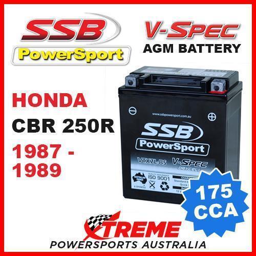 SSB 12V V-SPEC DRY CELL AGM 175 CCA BATTERY HONDA CBR250R CBR 250R 1987-1989