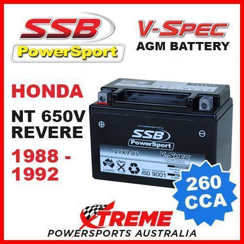 SSB 12V V-SPEC DRY CELL AGM 260 CCA BATTERY HONDA NT650V NT 650V REVERE 88-1992