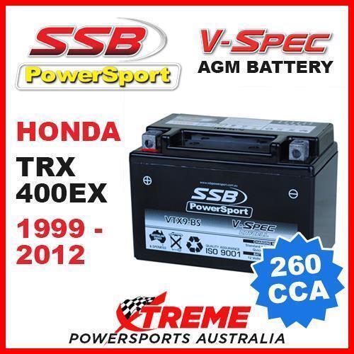 SSB 12V V-SPEC DRY CELL AGM 260 CCA BATTERY HONDA TRX400EX TRX 400EX 1999-2012