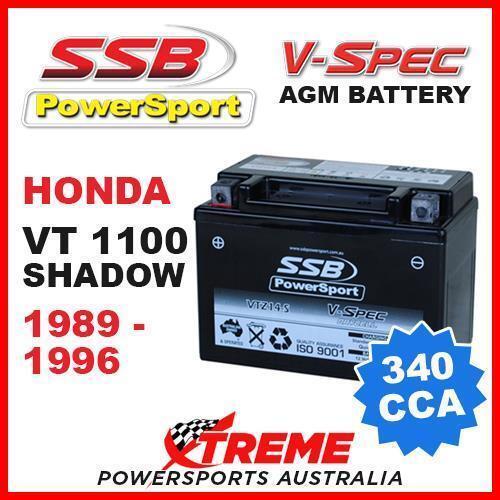 SSB 12V V-SPEC DRY CELL AGM 340 CCA BATTERY HONDA VT1100 VT 1100 SHADOW 89-1996