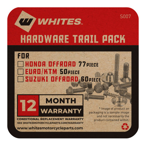 Whites Trail Hardware Pack for Honda CR85R Big Wheel 2004-2007