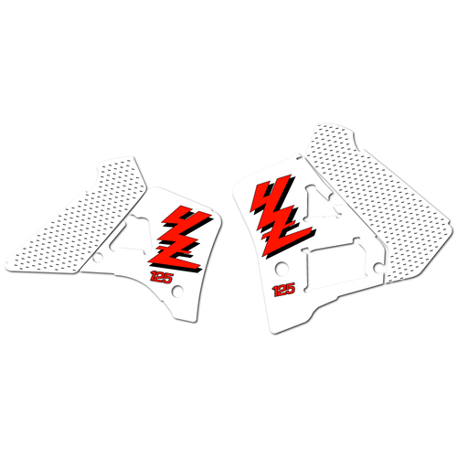 Strike Seats OEM Replica Shroud Graphics for Yamaha YZ125 1990