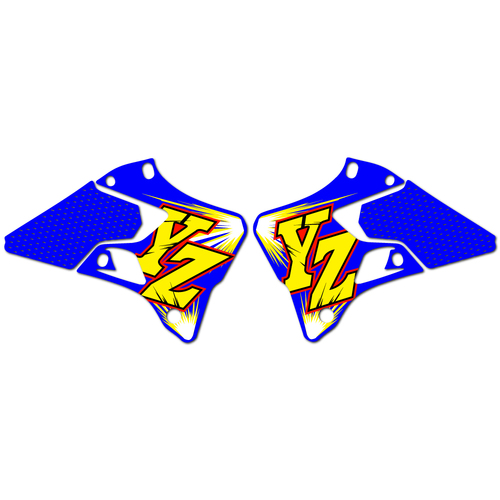 Strike Seats OEM Replica Shroud Graphics for Yamaha YZ125 1996