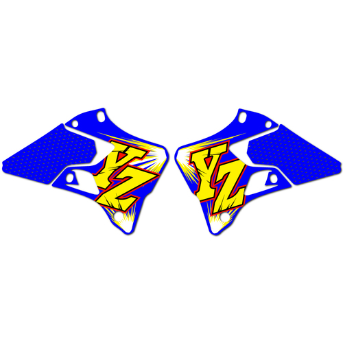 Strike Seats OEM Replica Shroud Graphics for Yamaha YZ250 1996