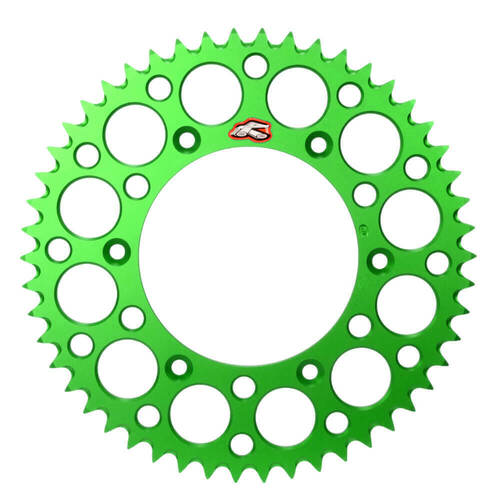 Renthal 48T Green Rear Alloy Ultralight Sprocket for Kawasaki KX500 1983-2004