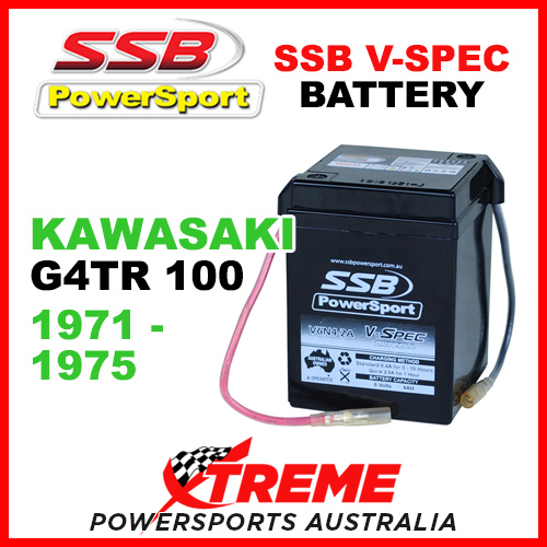 SSB Kawasaki G4TR 100cc 1971-75 6V V-SPEC Dry Cell High Performance AGM Battery