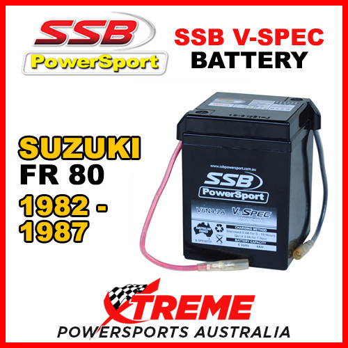 SSB For Suzuki FR80 FR 80 1982-1987 6V V-SPEC Dry Cell High Performance AGM Battery