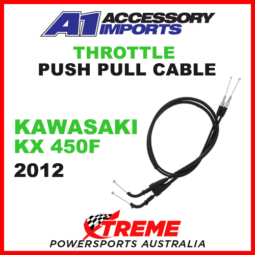 A1 Powerparts Kawasaki KX450F KX 450F 2012 Throttle Push/Pull Cable 53-428-10