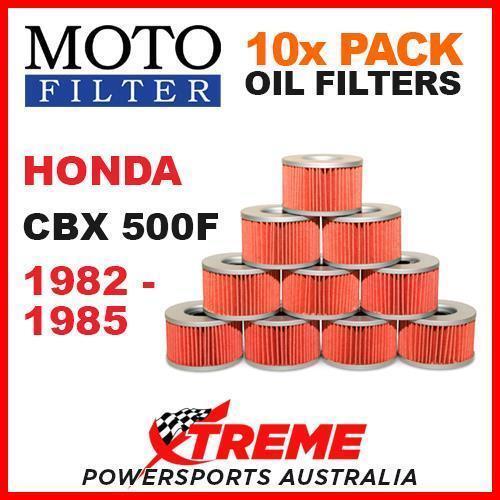 10 PACK MOTO FILTER OIL FILTERS HONDA CBX500F CBX 500F 1982-1985 MOTORCYCLE