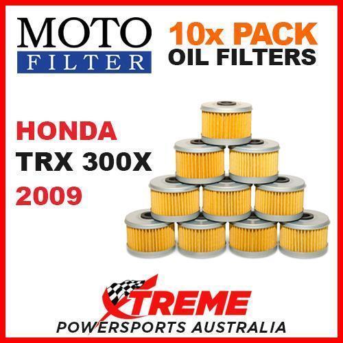 10 PACK MX MOTO FILTER OIL FILTERS HONDA TRX300X TRX 300X 2009 ATV QUAD DIRTBIKE