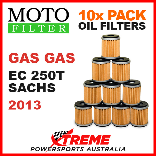 10 PACK MOTO MX OIL FILTERS GAS GAS EC250 EC 250 4T SACHS 2013 DIRTBIKE OFF ROAD