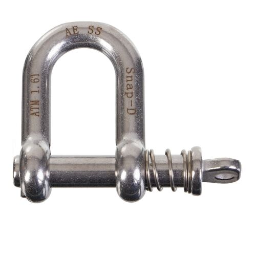 SNAP-D 10MM D SHACKLE STAINLESS STEEL