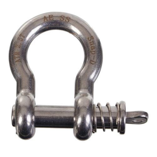 SNAP-D 13MM BOW SHACKLE STAINLESS STEEL