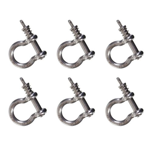 SNAP-D 8MM BOW SHACKLE - 6 PACK SPECIAL