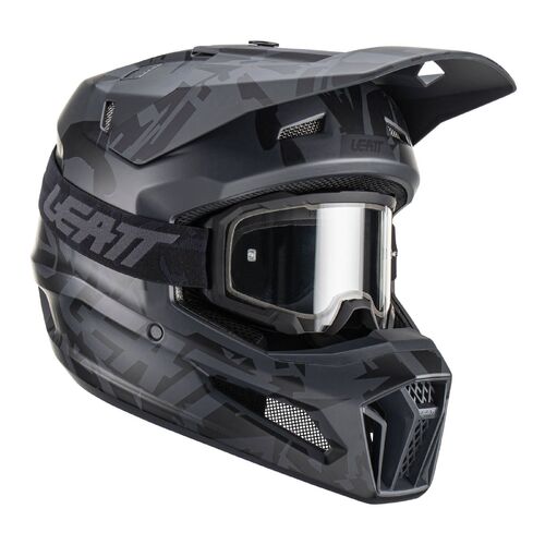 Leatt V23 3.5 Stealth Moto Helmet Kit XS