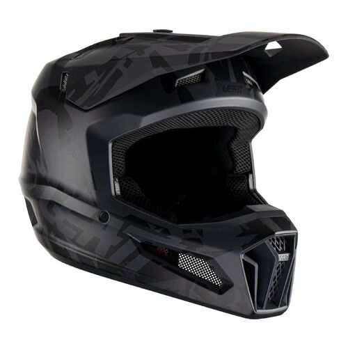 Leatt V23 3.5 Youth Stealth Moto Helmet YM