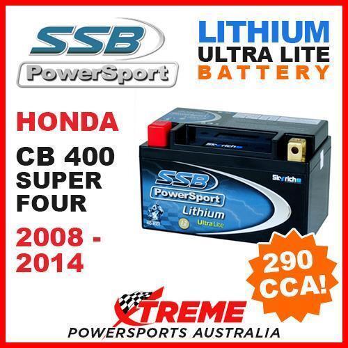 SSB 12V LITHIUM ULTRALITE 290 CCA BATTERY HONDA CB400 CB 400 SUPER FOUR 08-2014