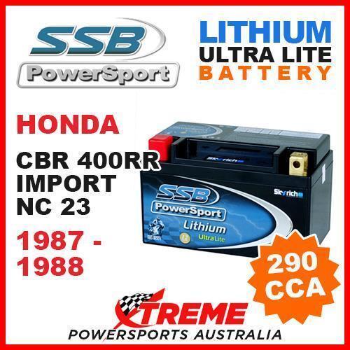 SSB 12V LITHIUM ULTRALITE 290 CCA BATTERY HONDA CBR400RR CBR 400RR 1987-1988