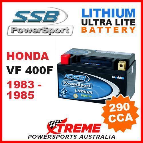 SSB 12V LITHIUM ULTRALITE 290 CCA BATTERY HONDA VF400F VF 400F 1983-1985 MOTO